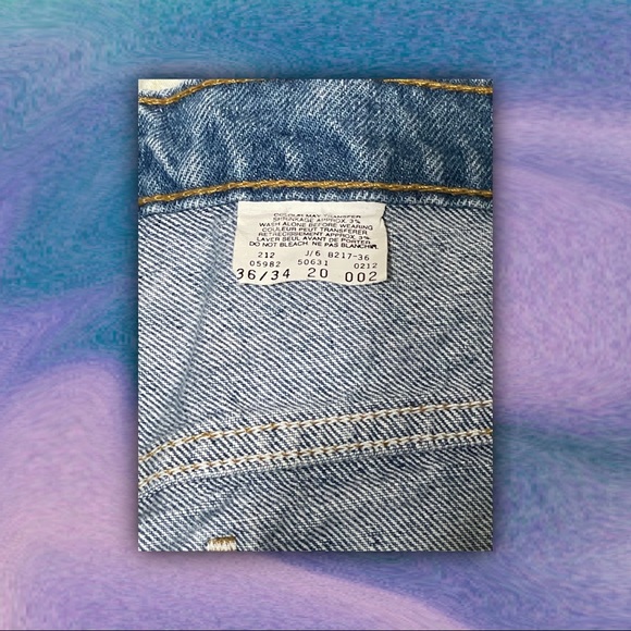 ♥︎ Levi’s RARE 631 Vintage Orange Tab Jeans ♥︎ - Picture 4 of 5